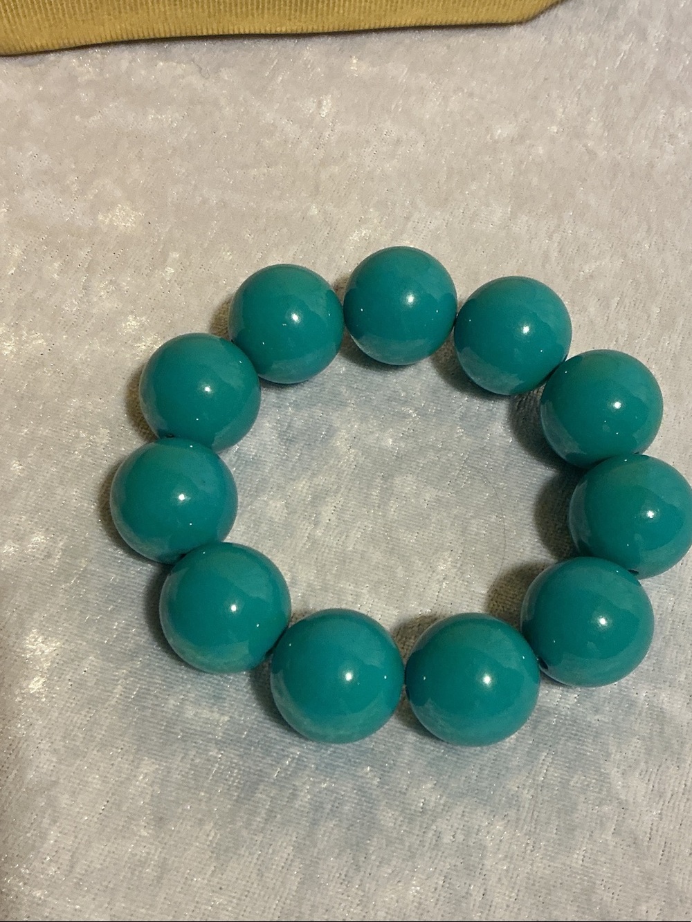 Turquoise Blue Bubblegum Bead Bracelet